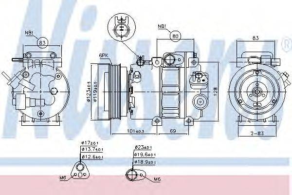 NISSENS 89293 Компресор, кондиціонер