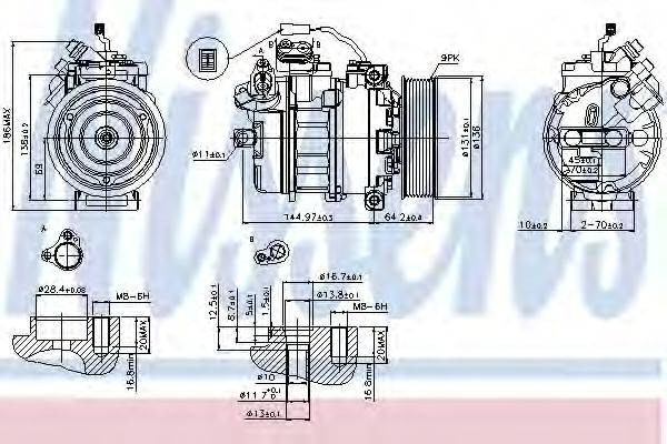 NISSENS 89371 Компресор, кондиціонер