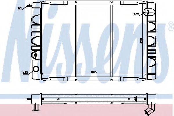 NISSENS 65610 Радіатор, охолодження двигуна