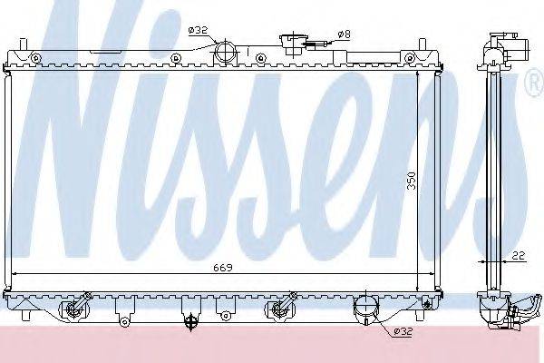 NISSENS 622831 Радіатор, охолодження двигуна