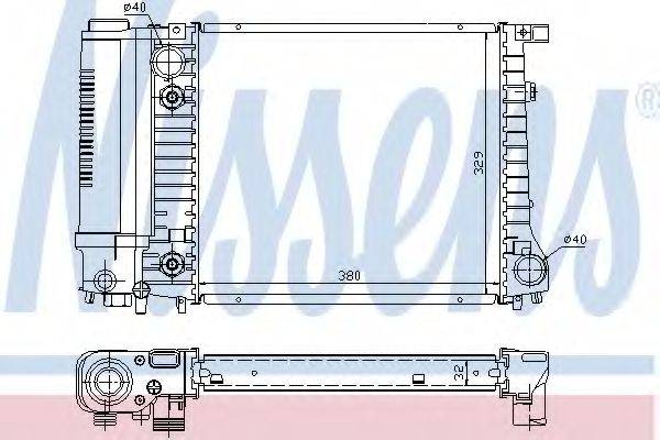 NISSENS 60731A Радіатор, охолодження двигуна