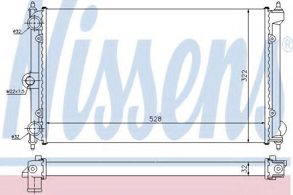 NISSENS 651731 Радіатор, охолодження двигуна