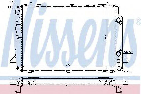 NISSENS 60467A Радіатор, охолодження двигуна