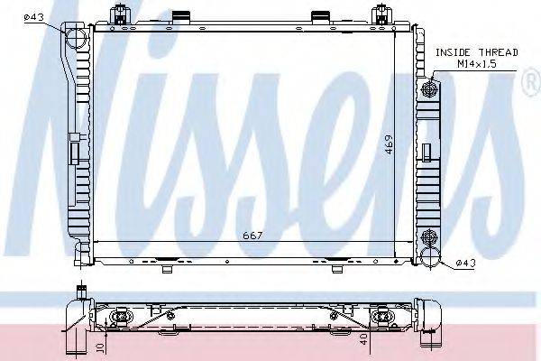 NISSENS 62714A Радіатор, охолодження двигуна