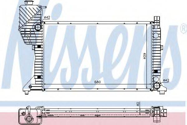 NISSENS 62685A Радіатор, охолодження двигуна