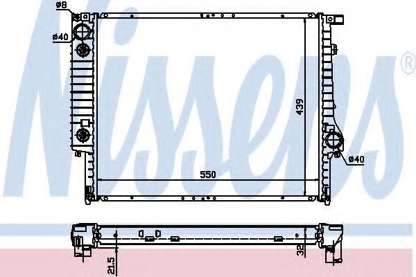 NISSENS 60618A Радіатор, охолодження двигуна