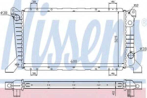 NISSENS 62241A Радіатор, охолодження двигуна