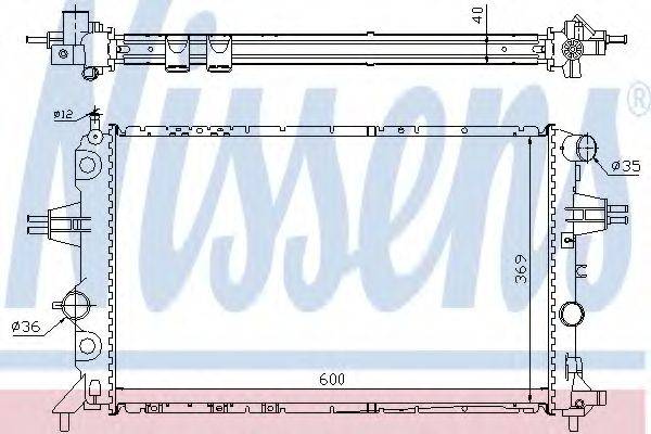 NISSENS 63249A Радіатор, охолодження двигуна