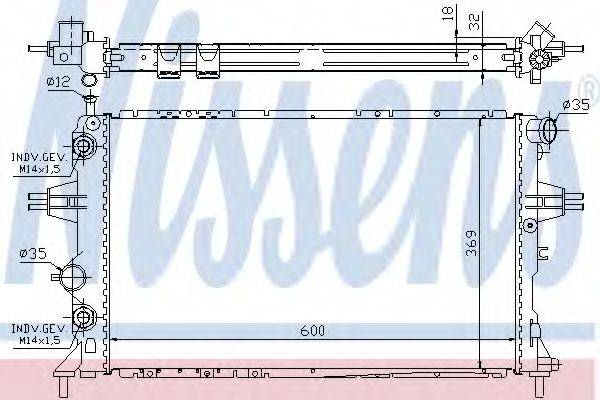 NISSENS 63247A Радіатор, охолодження двигуна