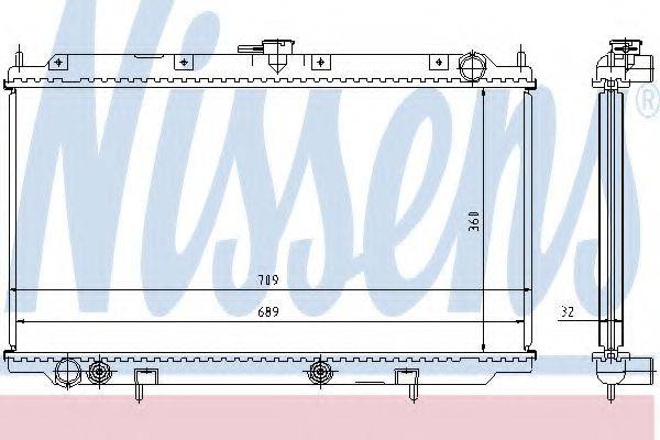 NISSENS 62924A Радіатор, охолодження двигуна