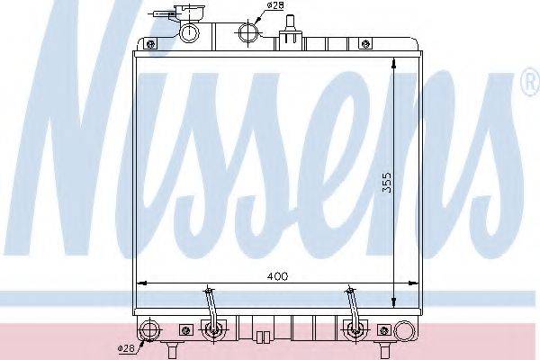 NISSENS 67016A Радіатор, охолодження двигуна