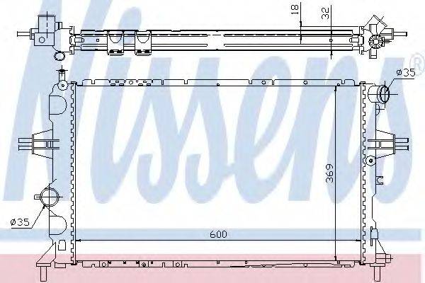 NISSENS 63006A Радіатор, охолодження двигуна