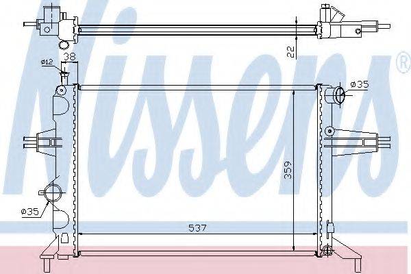 NISSENS 63005A Радіатор, охолодження двигуна