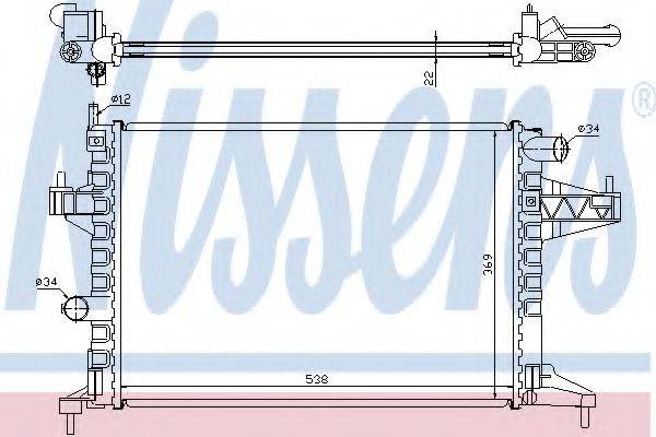 NISSENS 63008 Радіатор, охолодження двигуна