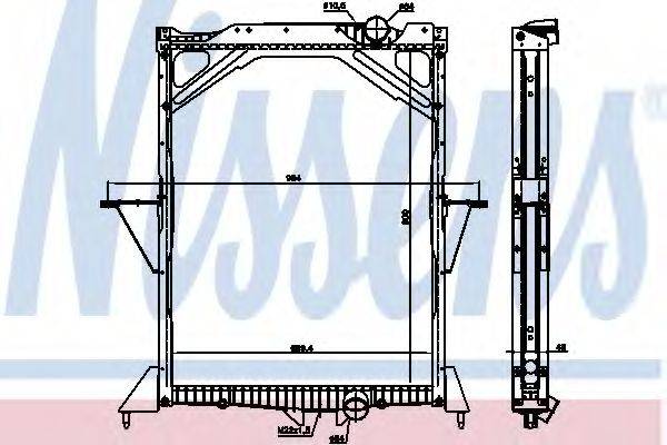 NISSENS 65466A Радіатор, охолодження двигуна