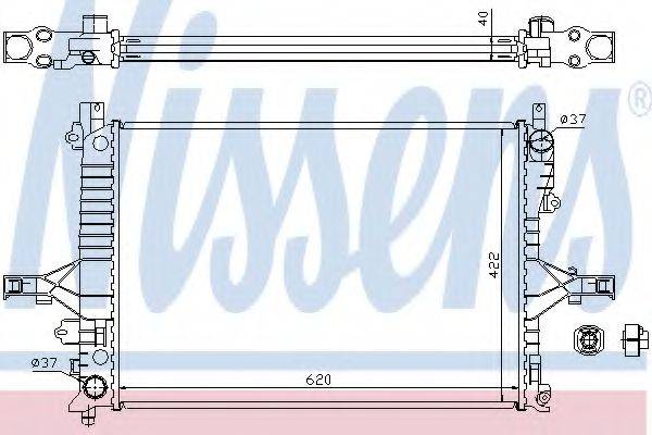 NISSENS 65557A Радіатор, охолодження двигуна