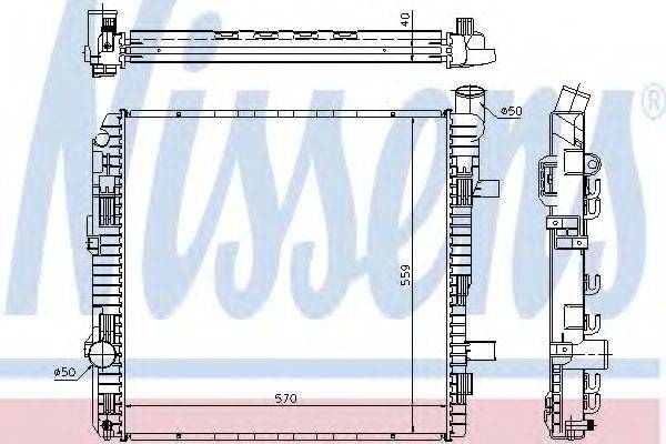 NISSENS 62626A Радіатор, охолодження двигуна