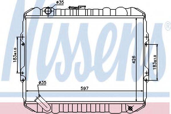 NISSENS 62884 Радіатор, охолодження двигуна