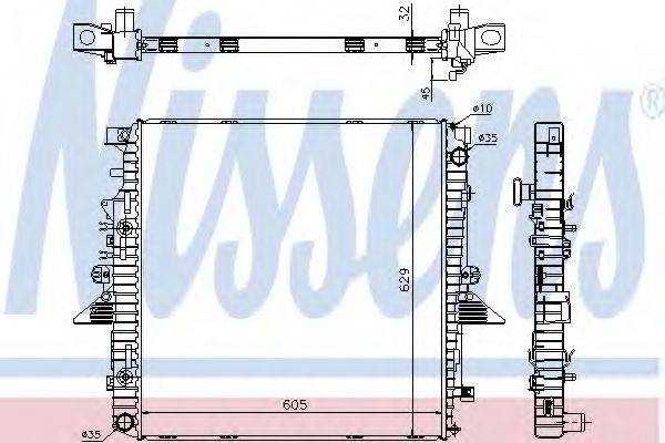 NISSENS 64320A Радіатор, охолодження двигуна