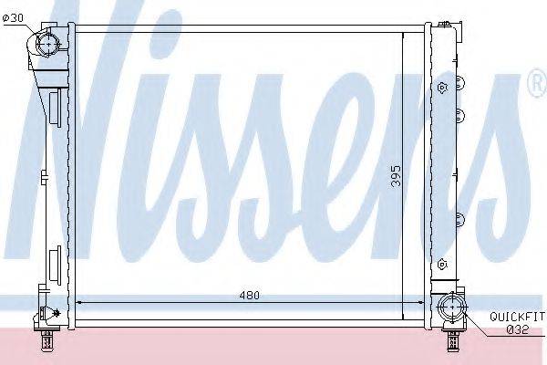 NISSENS 61935 Радіатор, охолодження двигуна