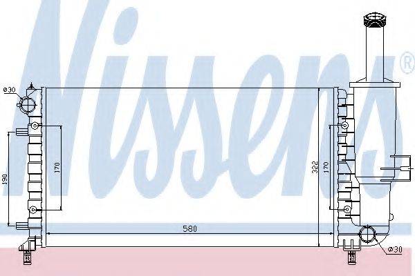NISSENS 617858 Радіатор, охолодження двигуна
