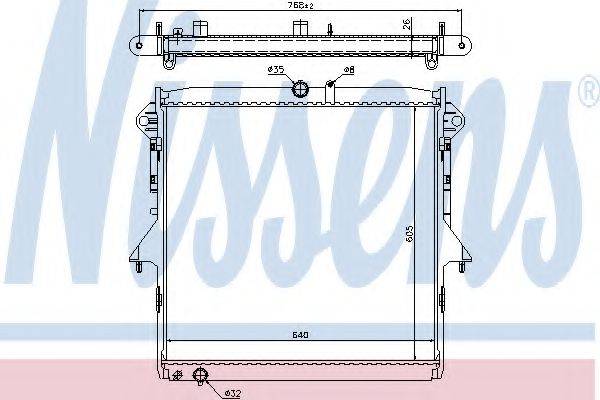 NISSENS 69241 Радіатор, охолодження двигуна