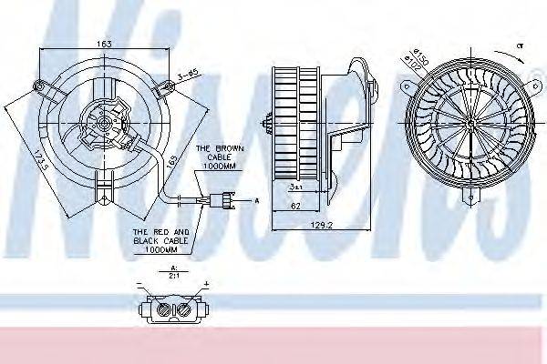 NISSENS 87035 Вентилятор салону