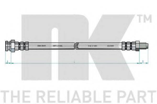 NK 851022 Гальмівний шланг