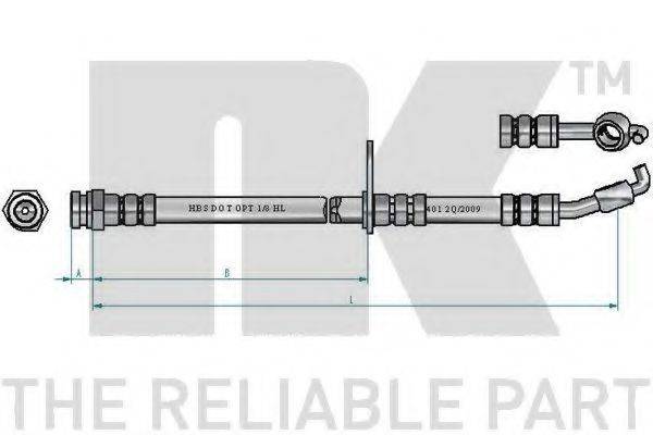 NK 853273 Гальмівний шланг