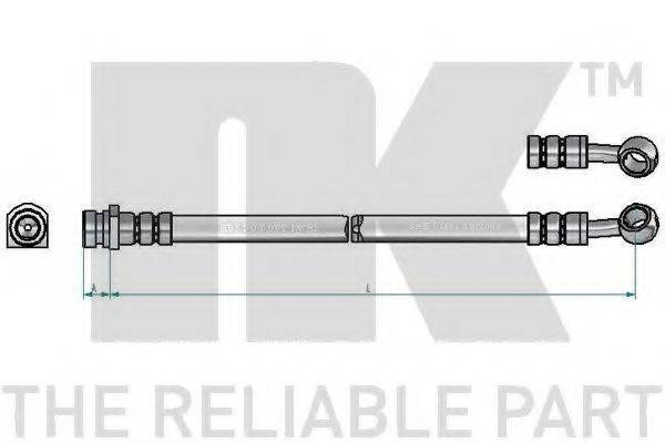 NK 853493 Гальмівний шланг