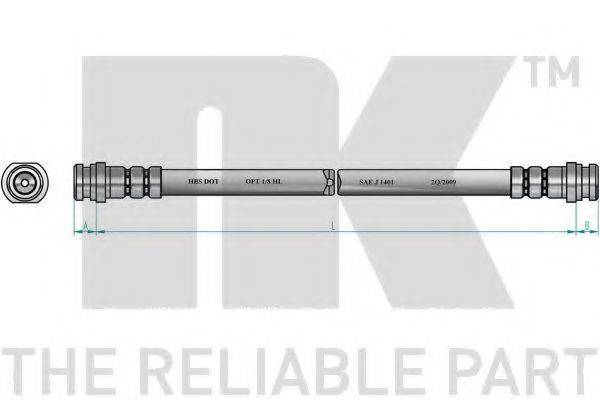 NK 855234 Гальмівний шланг