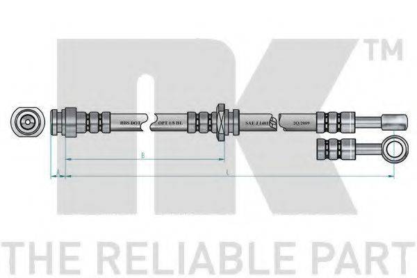 NK 855203 Гальмівний шланг