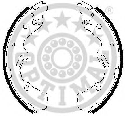 OPTIMAL BB7282 Комплект гальмівних колодок