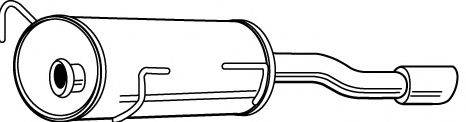 WALKER 23465 Глушник вихлопних газів кінцевий
