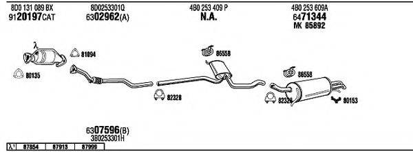 WALKER AD25137 Система випуску ОГ