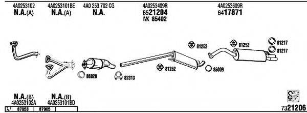 WALKER AD25148 Система випуску ОГ