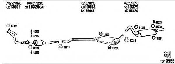 WALKER AD80018 Система випуску ОГ