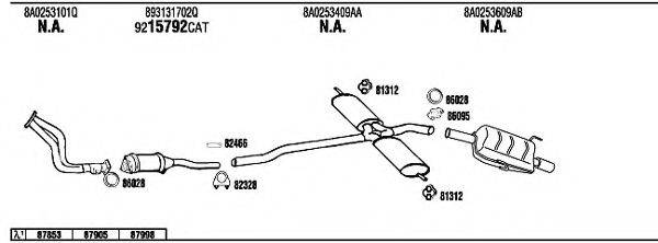 WALKER AD80225 Система випуску ОГ