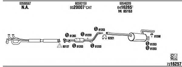 WALKER AR30031 Система випуску ОГ