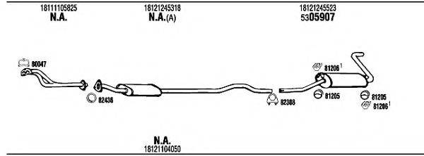 WALKER BW30522B Система випуску ОГ