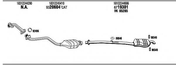 WALKER BW32527A Система випуску ОГ