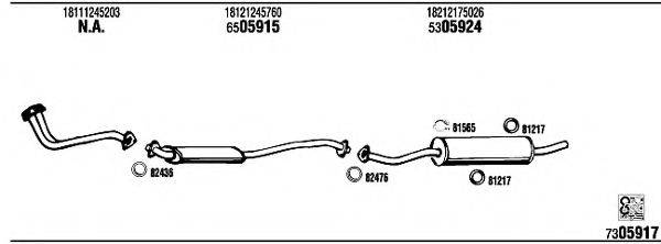 WALKER BW40233B Система випуску ОГ