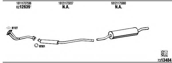 WALKER BW51802B Система випуску ОГ