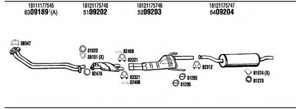 WALKER BW52013B Система випуску ОГ