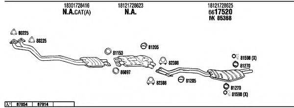 WALKER BW52513A Система випуску ОГ