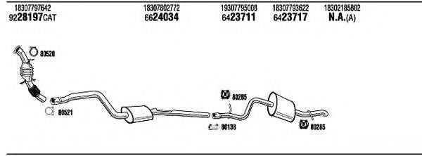 WALKER BWH05768A Система випуску ОГ