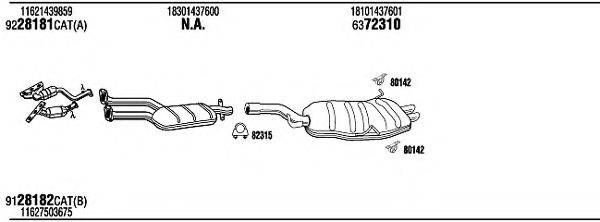 WALKER BWH10503 Система випуску ОГ