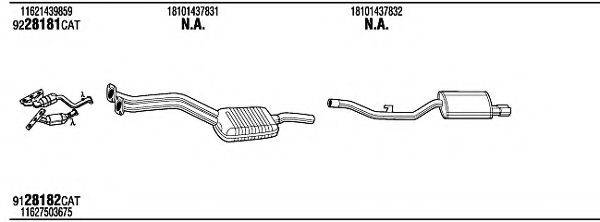 WALKER BWH11299 Система випуску ОГ