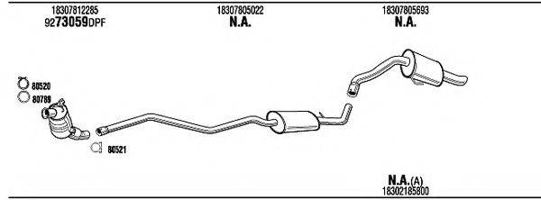 WALKER BWH12272B Система випуску ОГ