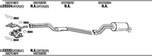 WALKER BWH14925A Система випуску ОГ